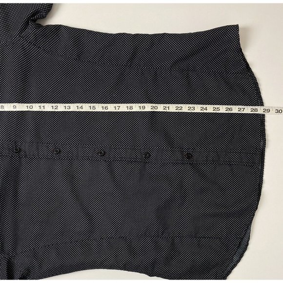 Warriors and Scholars Men’s Black Long Sleeve Button Down Shirt Size Medium - Picture 10 of 10